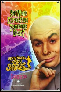 1x041 AUSTIN POWERS: THE SPY WHO SHAGGED ME DS teaser 1sheet '99 close up of Mike Myers as Dr. Evil!