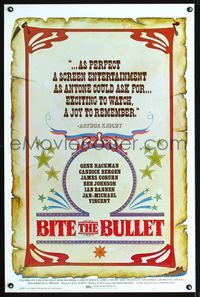 1x058 BITE THE BULLET one-sheet  '75 cool completely different poster-within-a-poster artwork!