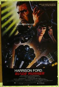 1x061 BLADE RUNNER one-sheet poster '82 Harrison Ford, Ridley Scott, Rutger Hauer, John Alvin art!