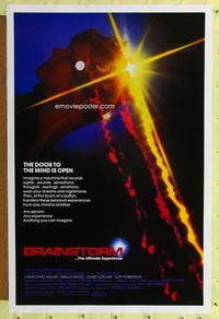 1x077 BRAINSTORM one-sheet movie poster '83 Christopher Walken, last Natalie Wood, Louise Fletcher
