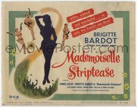 1y214 MADEMOISELLE STRIPTEASE TC '57 Marc Allegret's En effeuillant la marguerite, Brigitte Bardot