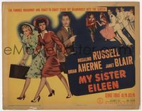1y252 MY SISTER EILEEN title card '42 Rosalind Russell in the stage hit that convulsed Broadway!