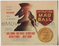 1y270 OPERATION MAD BALL title card '57 screwball comedy filmed entirely without Army co-operation!