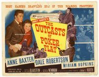 1y273 OUTCASTS OF POKER FLAT TC '52 Anne Baxter, Dale Robertson & Hopkins in Bret Harte story!
