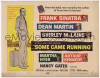 1y318 SOME CAME RUNNING TC '59 full-length artwork of Frank Sinatra, Dean Martin, Shirley MacLaine
