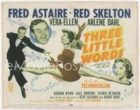 1y347 THREE LITTLE WORDS TC '50 Fred Astaire, Skelton, Vera-Ellen dancing with legs outstretched!