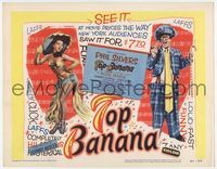1y353 TOP BANANA movie title lobby card '54 art of wackiest Phil Silvers & super sexy Rose Marie!