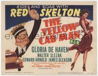 1y392 YELLOW CAB MAN title card '50 art of Red Skelton by Al Hirschfeld, plus sexy Gloria DeHaven!