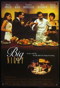 1z075 BIG NIGHT DS one-sheet movie poster '96 Tony Shaloub, Stanley Tucci