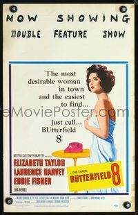 2a041 BUTTERFIELD 8 WC '60 callgirl Elizabeth Taylor is the most desirable and easiest to find!