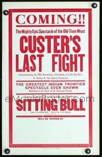 2a066 CUSTER'S LAST FIGHT local theater WC R25 50th Anniversary of the Last Stand at Little Big Horn