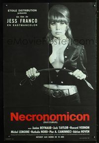 2b064 SUCCUBUS French 31x46 poster '72 Jess Franco, super sexy Janine Reynaud with riding crop!