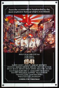 2c031 1941 advance 1sheet '79 Steven Spielberg, great art of pilot John Belushi by David McMacken!