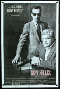 2c114 BEST SELLER one-sheet poster '87 writer Brian Dennehy makes book about hitman James Woods!