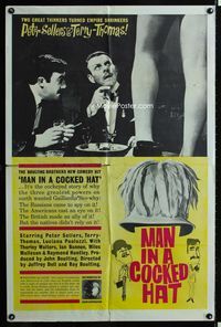 2c198 CARLTON-BROWNE OF THE F.O. one-sheet '59 Terry-Thomas, Peter Sellers, Man in a Cocked Hat!