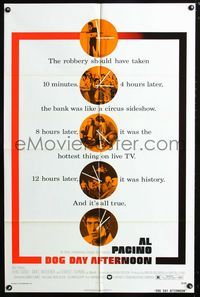 2c304 DOG DAY AFTERNOON style A one-sheet '75 Al Pacino, Sidney Lumet bank robbery crime classic!