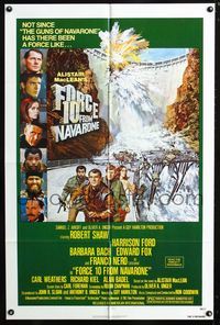 2c358 FORCE 10 FROM NAVARONE 1sh '78 Robert Shaw, Harrison Ford, Britt Ekland,Jim Brown by Bysouth!