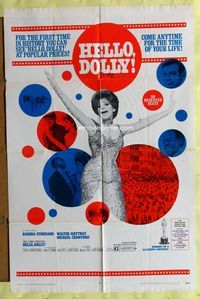 2c417 HELLO DOLLY popular prices 1sh '70 Barbra Streisand, Walter Matthau, directed by Gene Kelly!