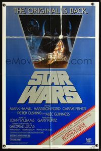 2c582 STAR WARS 1sh poster R82 George Lucas classic sci-fi epic, Revenge of the Jedi banner!