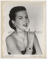 2d099 GREAT AMERICAN PASTIME 8x10.25 '56 portrait of sexy Ann Miller dressed up w/fancy jewelry!