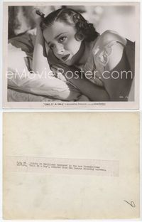 2d054 CALL IT A DAY 8x10.25 '37 great close up portrait of worried beautiful Olivia de Havilland!