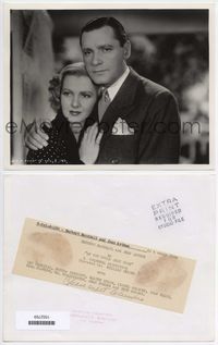 2d116 IF YOU COULD ONLY COOK 8x10.25 '35 Herbert Marshall & sexy Jean Arthur by Irving Lippman!