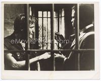 2d119 IN THE HEAT OF THE NIGHT 8x10 still '67 Sidney Poitier confronts Larry Gates in jail cell!
