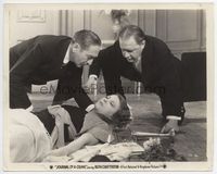 2d130 JOURNAL OF A CRIME 8x10 still '34 Adolphe Menjou helps Ruth Chatterton after she's fallen!