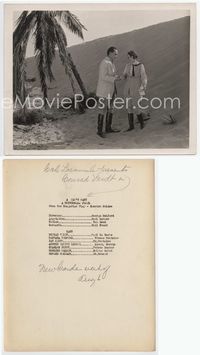 2d140 MAN'S PAST 8x10 still '27 great image of Conrad Veidt grabbing Barbara Bedford in the desert!