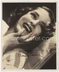 2d158 NORMA SHEARER signed deluxe 8x10 still '30s great close smiling portrait with hand on chin!