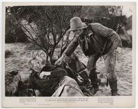 2d176 RED RIVER 8x10.25 movie still '48 Walter Brennan tries to help knocked down John Wayne!