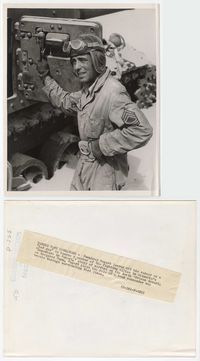 2d185 SAHARA 8x10 '43 best c/u of Humphrey Bogart in World War II soldier uniform by Ned Scott!