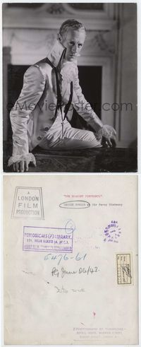 2d190 SCARLET PIMPERNEL English 8x10 still '34 great close portrait of Leslie Howard by Tunbridge!