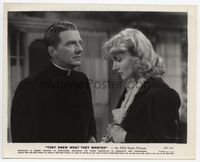 2d218 THEY KNEW WHAT THEY WANTED 8x10 '40 distraught Carole Lombard confesses to priest Frank Fay!