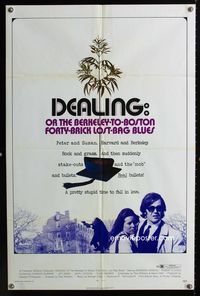 2e110 DEALING one-sheet movie poster '72 marijuana smuggling, first John Lithgow!