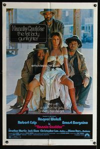 2e169 HANNIE CAULDER one-sheet poster '72 sexiest cowgirl Raquel Welch, Robert Culp, Ernest Borgnine