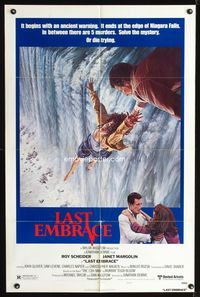 2e239 LAST EMBRACE style B one-sheet '79 Roy Scheider, directed by Jonathan Demme, Niagara Falls!