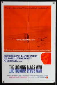 2e267 LOOKING GLASS WAR one-sheet movie poster '69 from John Le Carre English espionage spy novel!
