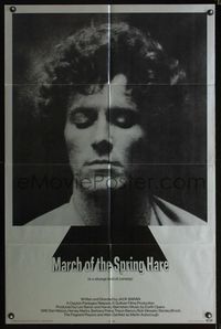 2e287 MARCH OF THE SPRING HARE one-sheet movie poster '69 strange black comedy, even stranger image!