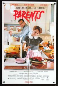 2e368 PARENTS advance one-sheet movie poster '88 Randy Quaid, Mary Beth Hurt, a new name for terror!