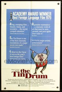 2e551 TIN DRUM reviews one-sheet movie poster '80 Volker Schlondorff's Die Blechtrommel, anti-war!