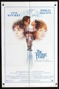 2e566 TURNING POINT one-sheet poster '77 artwork of Shirley MacLaine & Anne Bancroft by John Alvin!