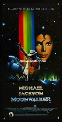 2f314 MOONWALKER Australian daybill movie poster '88 great sci-fi art of pop star Michael Jackson!