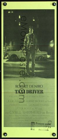 2f432 TAXI DRIVER Aust daybill R80s classic artwork of Robert De Niro, directed by Martin Scorsese!