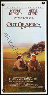 2f343 OUT OF AFRICA Aust daybill '85 Robert Redford & Meryl Streep, directed by Sydney Pollack!