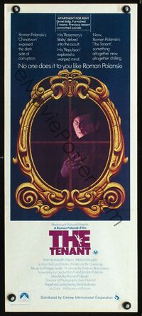 2f435 TENANT Australian daybill poster '76 Le Locataire, no one does it to you like Roman Polanski!