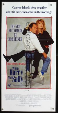2f479 WHEN HARRY MET SALLY Aust daybill '89 completely different image of Billy Crystal & Meg Ryan!