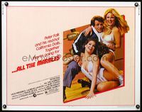 2g270 ALL THE MARBLES half-sheet movie poster '81 great image of Peter Falk & sexy female wrestlers!