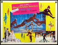 2g440 HANS CHRISTIAN ANDERSEN half-sheet poster '53 Danny Kaye & lots of sexy dancing showgirls!