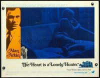 2g446 HEART IS A LONELY HUNTER half-sheet '68 Alan Arkin, a sensitive story of innocence lost!